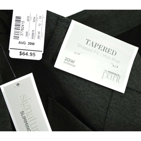 Christopher & Banks Pants Size 20W Tapered Shaped Fit Mid Rise Gray Pock… - Picture 5 of 5